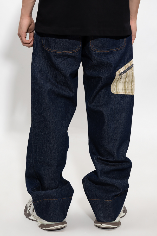 Navy blue 'Miles' jeans Wales Bonner - Vitkac Sweden